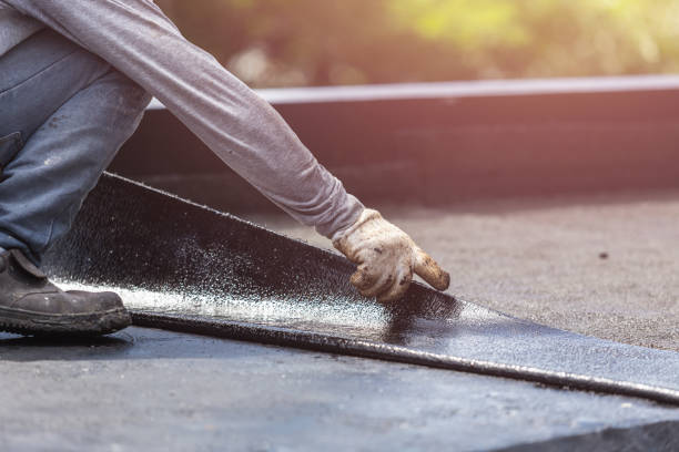 Professional Waterproofing technician working in Thornville, OH